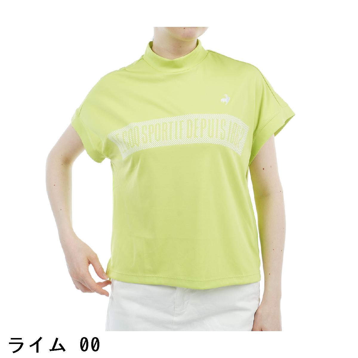 ルコックスポルティフ ゴルフ　Le coq sportif GOLF　ストレッチフォーサー ワイドシルエット モックネック半袖シャツ　レディス