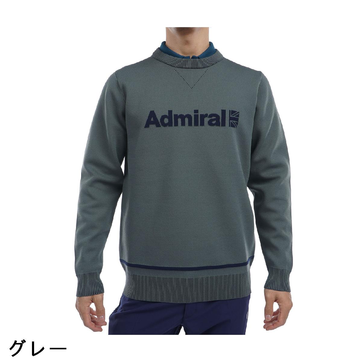 アドミラル　Admiral　フラッグロゴ クルーネックセーター