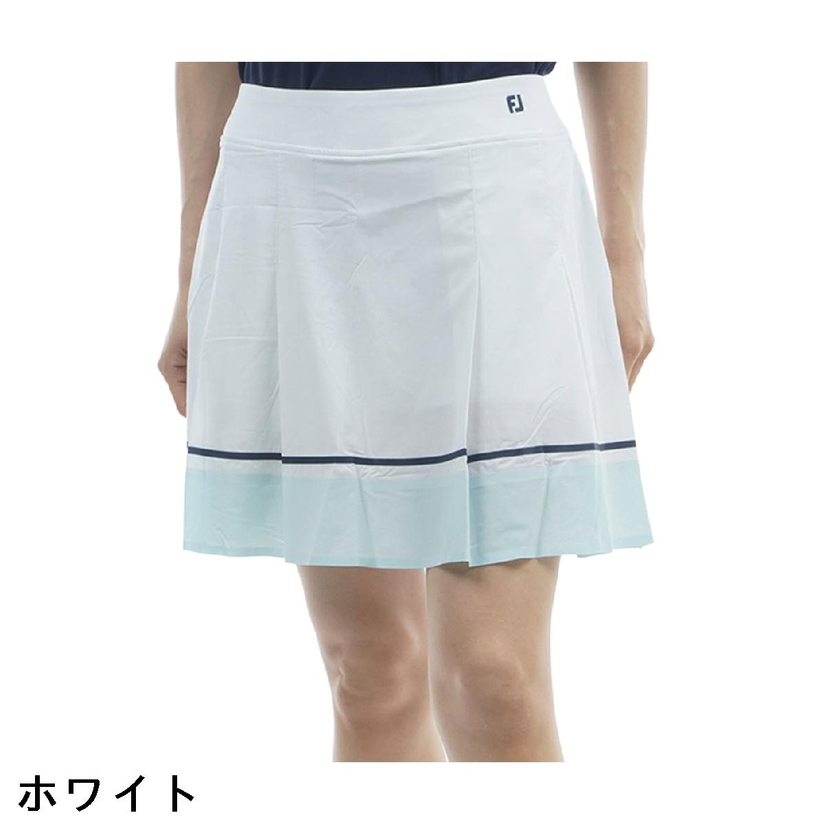 フットジョイ　Foot Joy　カラーブロック LtWt ストレッチプリーツスカート　レディス