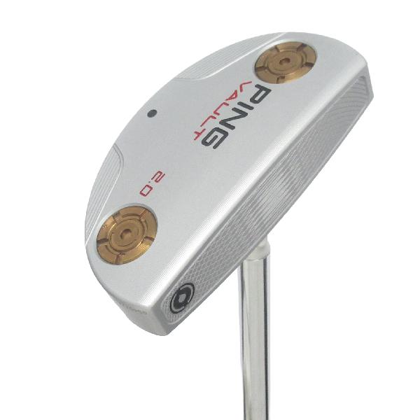 【中古】ピン　VAULT　ヴォルト2.0 パイバーC プラチナム パター スチールシャフト　【33】シャフト：スチールシャフトCランク　フレックス計測項目外　男性用 メンズ用　右用