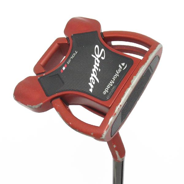 【中古】テーラーメイド　SPIDER　スパイダー TOUR RED SMALL SLANT パター スチールシャフト　【33】シャフト：スチールシャフトDランク　フレックス計測項目外　男性用 メンズ用　右用