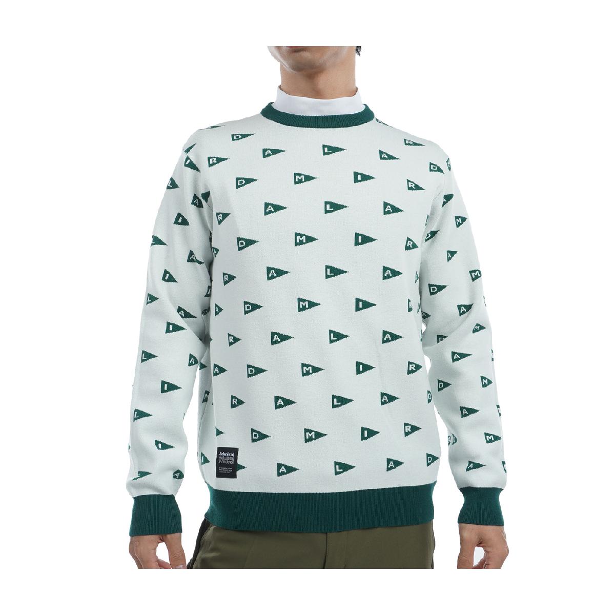 アドミラル　Admiral　フラッグジャカード クルーセーター