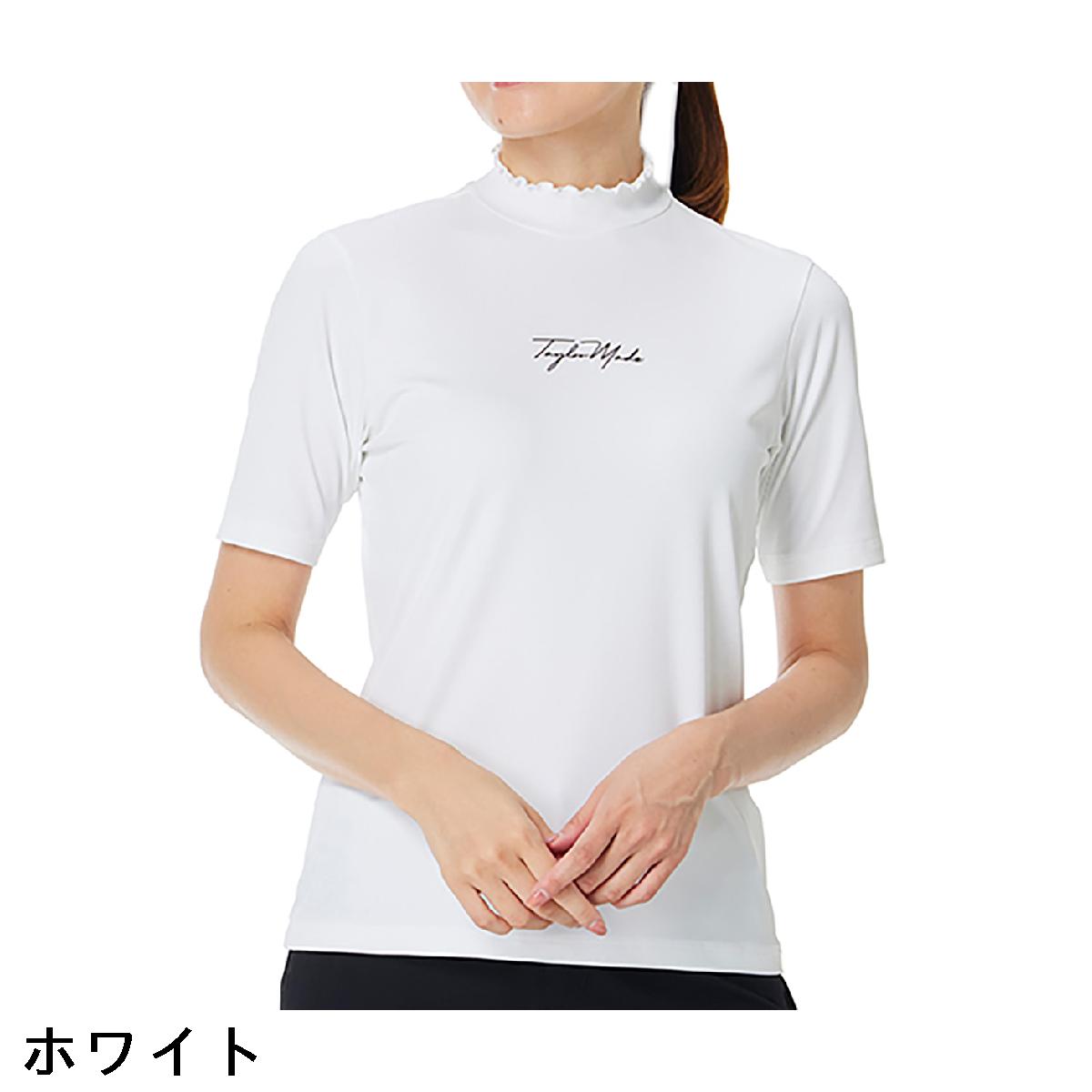 テーラーメイド　Taylor Made　ストレッチ フリルモックネック半袖シャツ　レディス