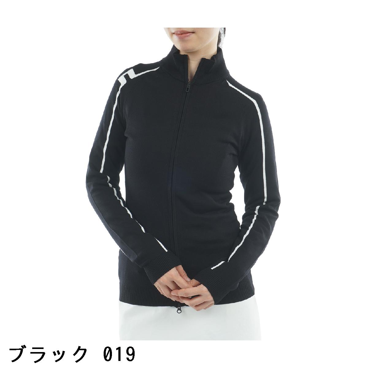 J.リンドバーグ　J.LINDEBERG　インターシャフルジップモックセーター　レディス