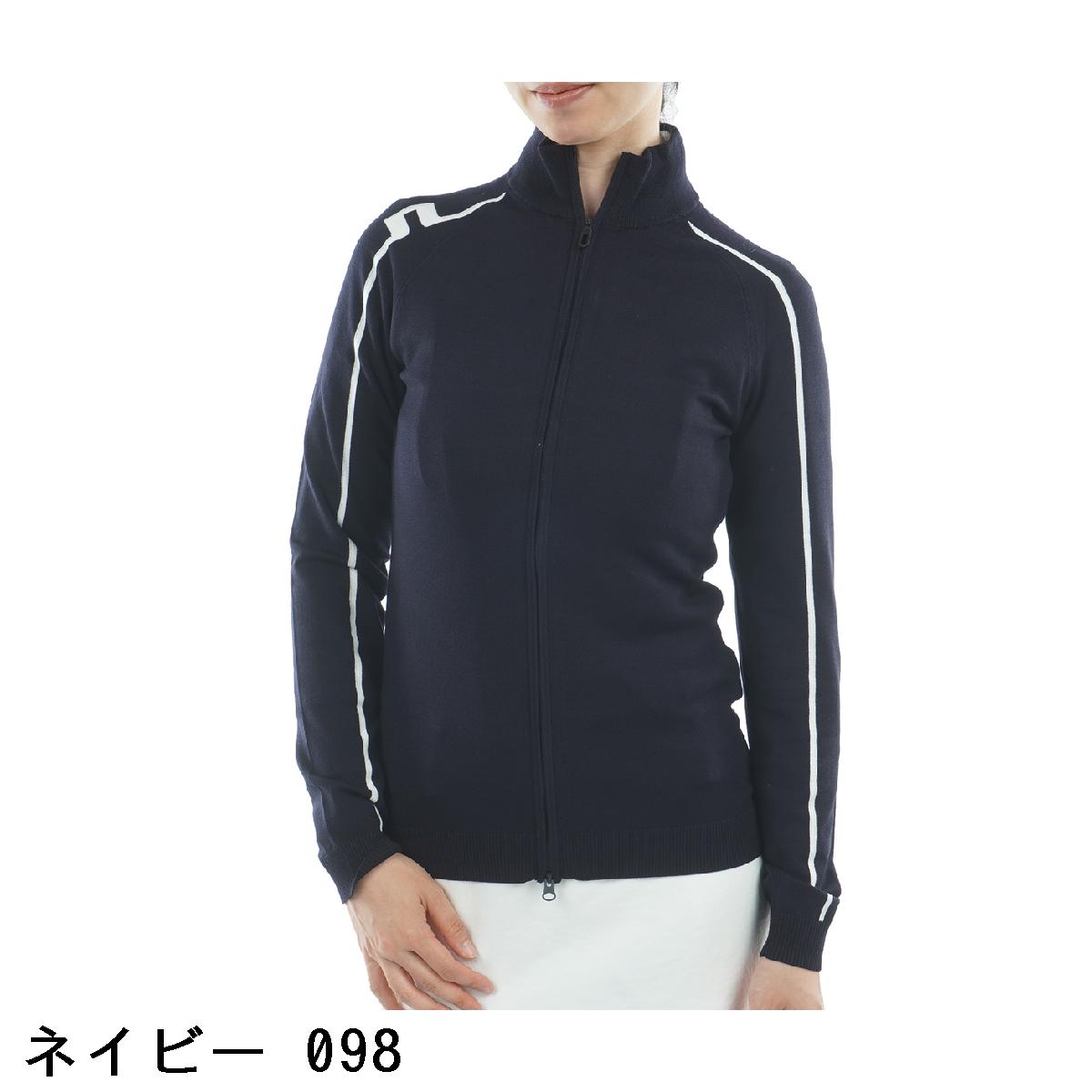 J.リンドバーグ　J.LINDEBERG　インターシャフルジップモックセーター　レディス