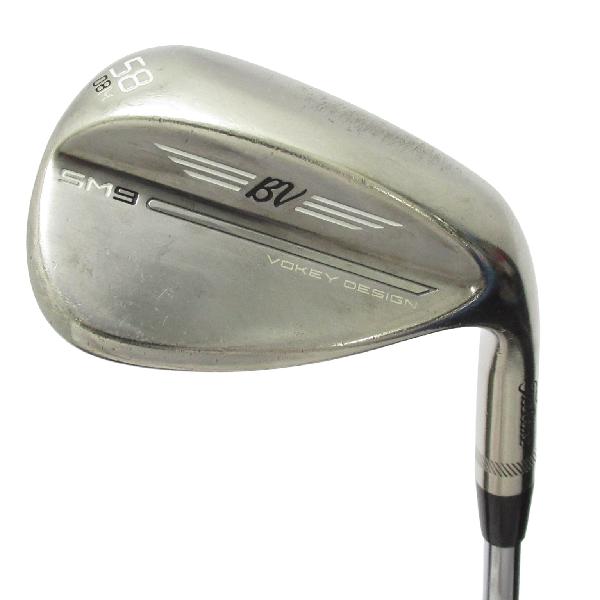 タイトリスト　Vokey　ボーケイ SM9 BRASHED STEEL ウェッジ BV105　シャフト：BV105Dランク　フレックス設定無　男性用 メンズ用　右用