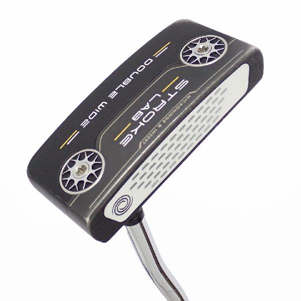 【中古】オデッセイ　STROKE LAB　ストロークラボ BLACK DOUBLE WIDE パター カーボンスチール複合シャフト　【33】シャフト：カーボンスチール複合シャフトCランク　フレックス計測項目外　男性用 メンズ用　右用