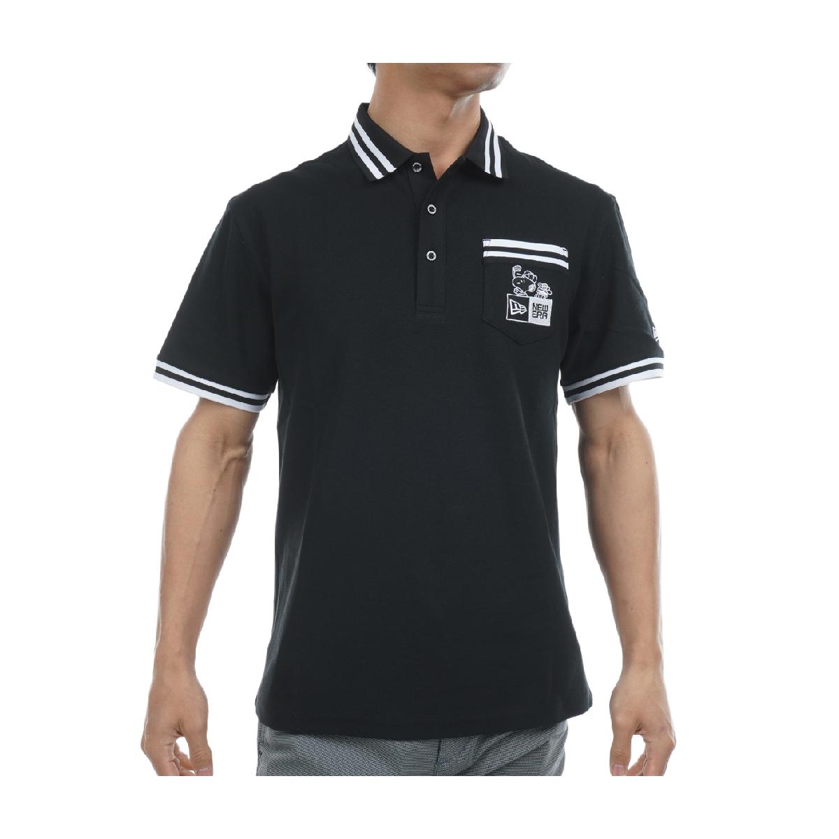 ニューエラ　NEW ERA GOLF　GF PEANUTS NEBOX 鹿の子半袖ポロシャツ