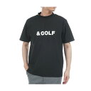 アンパスィ and per se & GOLF ストレッチ レイシャットピケ半袖モックネックシャツ