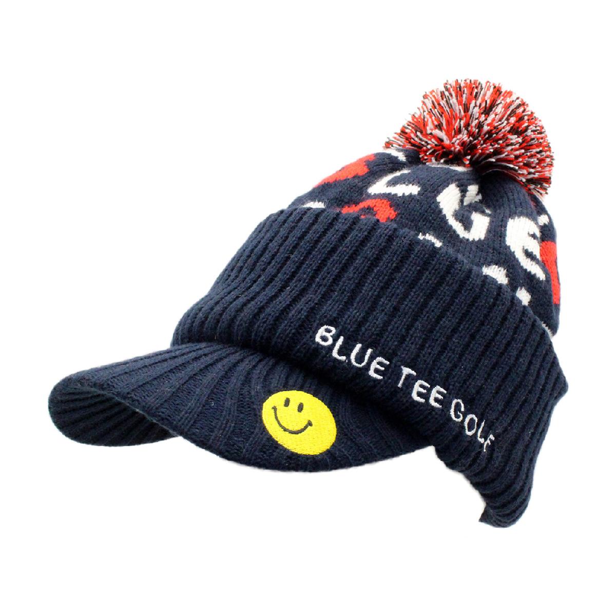 乐天商城 - ブルーティーゴルフ　BLUE TEE GOLF　ロゴニットキャップ
