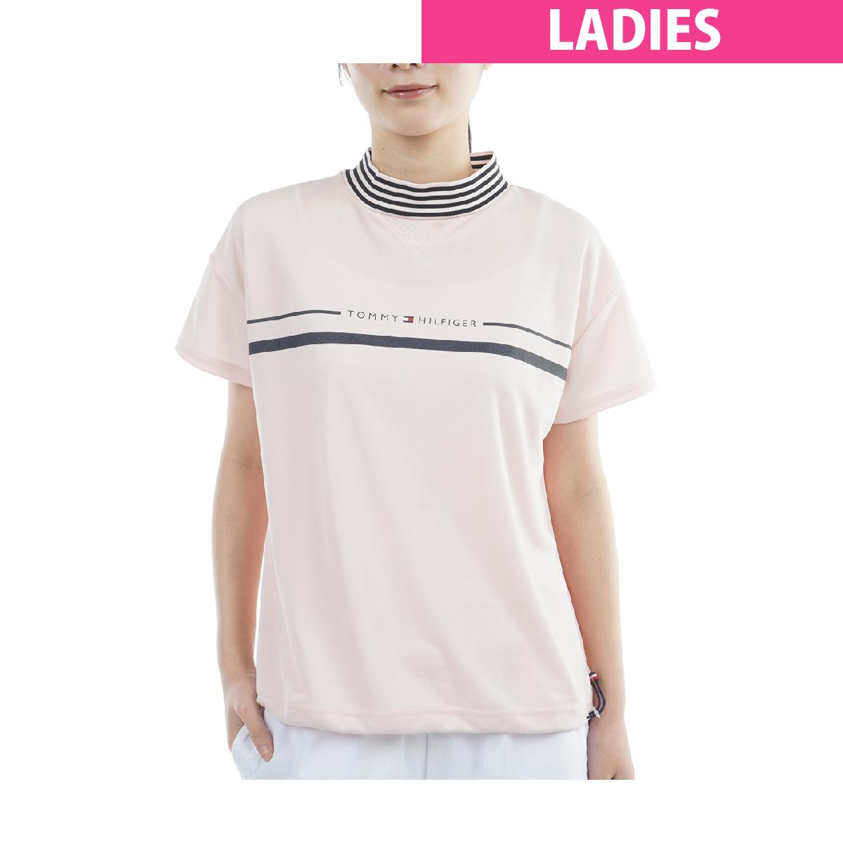 乐天商城 - トミー ヒルフィガー ゴルフ　TOMMY HILFIGER GOLF　オーバー モックネック半袖シャツ　レディス