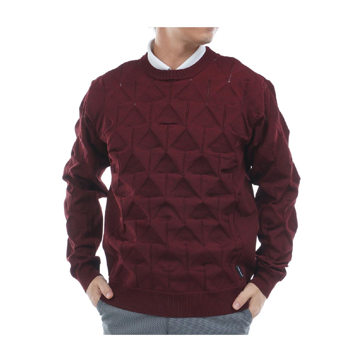 ビバハート　VIVA HEART　3Dアーガイル柄 プルオーバーセーター