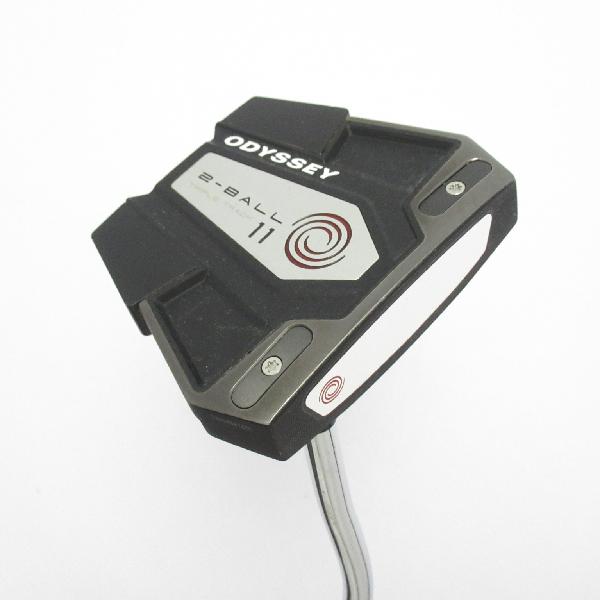 【中古】オデッセイ　ODYSSEY　2-BALL ELEVEN トリプルトラック ダブルベントネック パター カーボンスチール複合シャフト　【34】シャフト：カーボンスチール複合シャフトCランク　フレックス計測項目外　男性用 メンズ用　右用