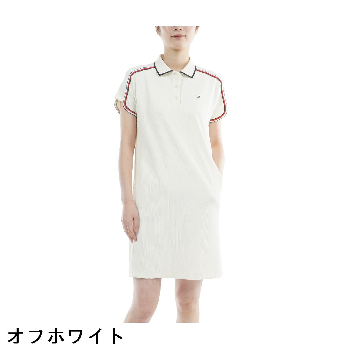 トミー ヒルフィガー ゴルフ　TOMMY HILFIGER GOLF　ストレッチコードピケ ポロワンピース　レディス