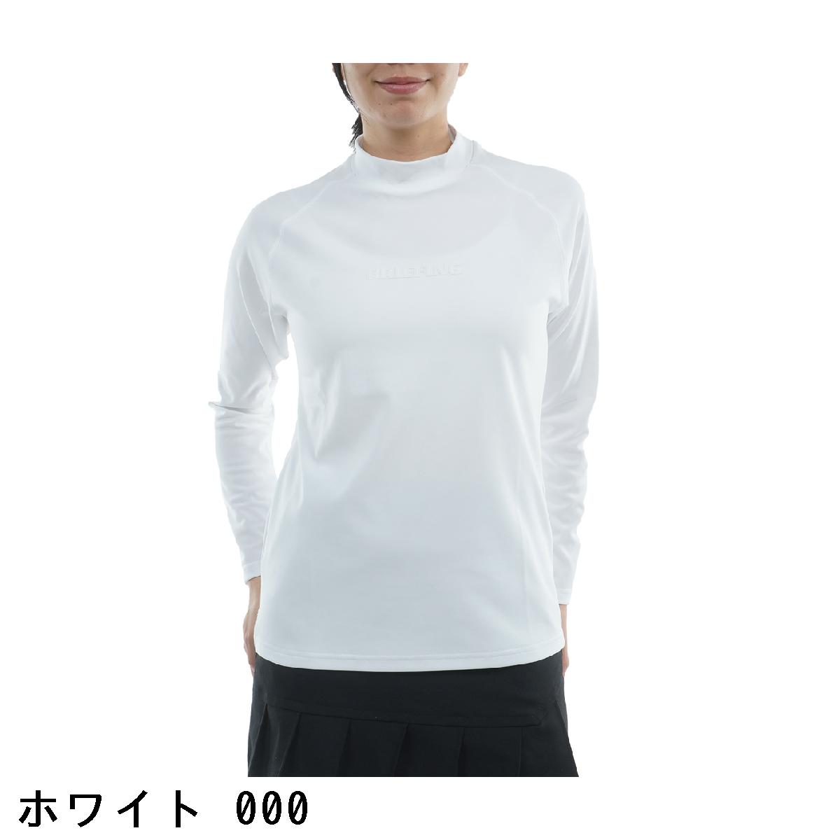 ブリーフィング　BRIEFING　STITCHED 3Dロゴ ハイネック長袖シャツ　レディス