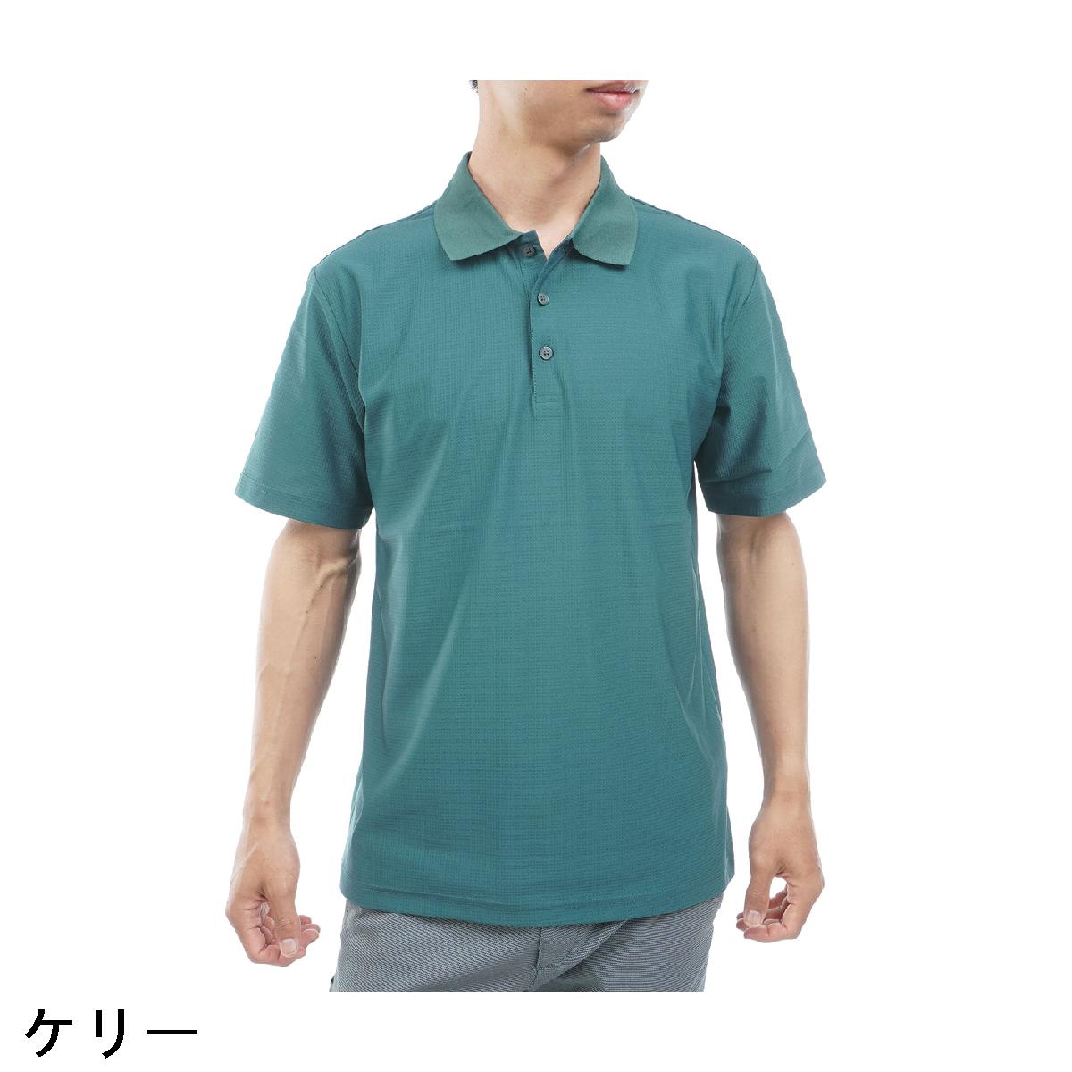 ユナイテッドアローズ　UNITED ARROWS GOLF　バックプリント メッシュ半袖ポロシャツ