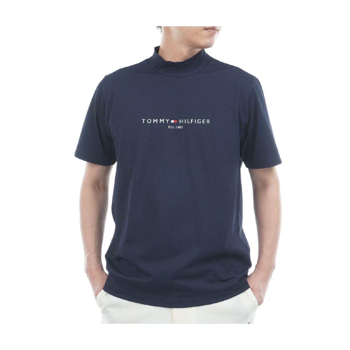 トミー ヒルフィガー ゴルフ　TOMMY HILFIGER GOLF　ストレッチ レイブロックワッフル モックネック半袖シャツ