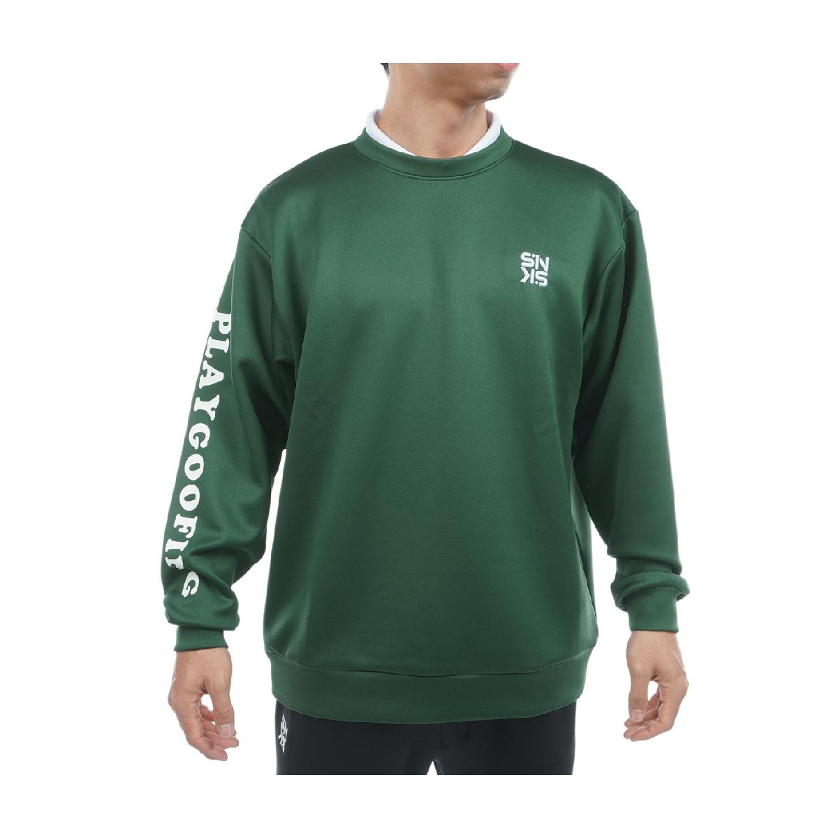 プレイグーフィング　PLAYGOOFING　ストレッチ ダンボールニットクルーネックスウェット