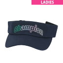 チャンピオンゴルフ Champion GOLF コットンツイル アジャスター付きサンバイザー レディス
