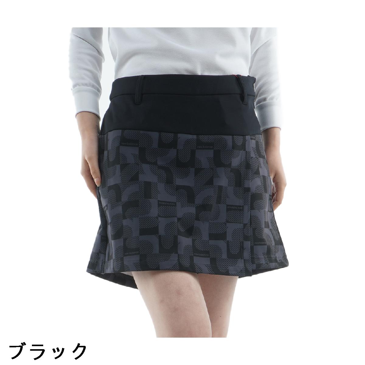 ニューバランス　New Balance　バックピケ ロゴプリント ストレッチ ラップキュロットスカート　レディス