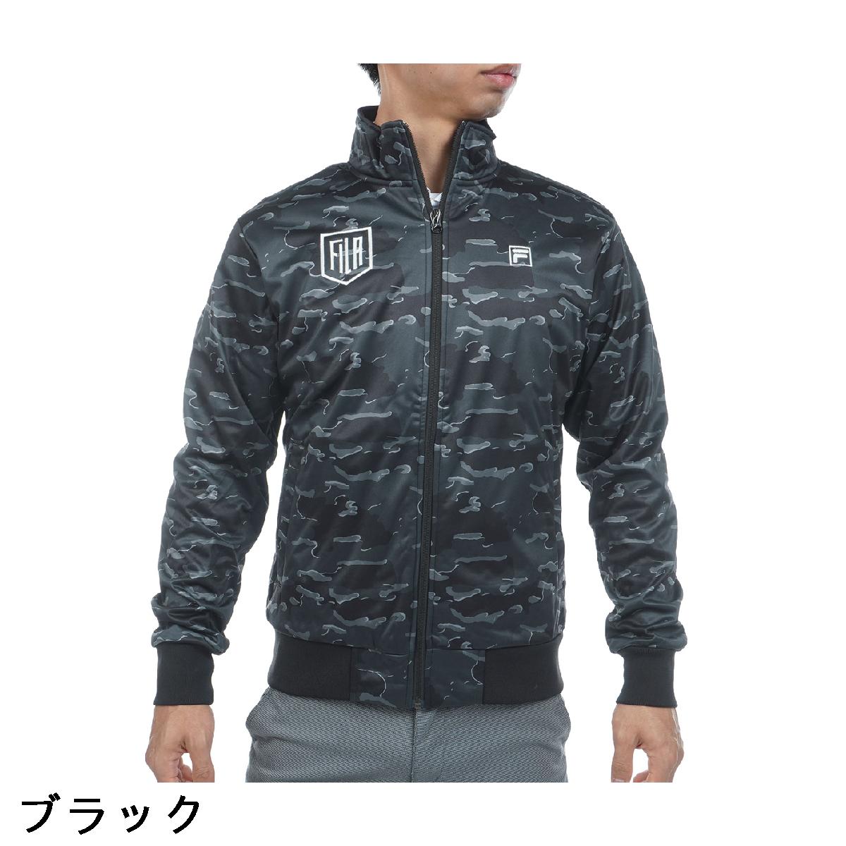 フィラ　FILA GOLF　ストレッチ カモ柄 ボンディングブルゾン