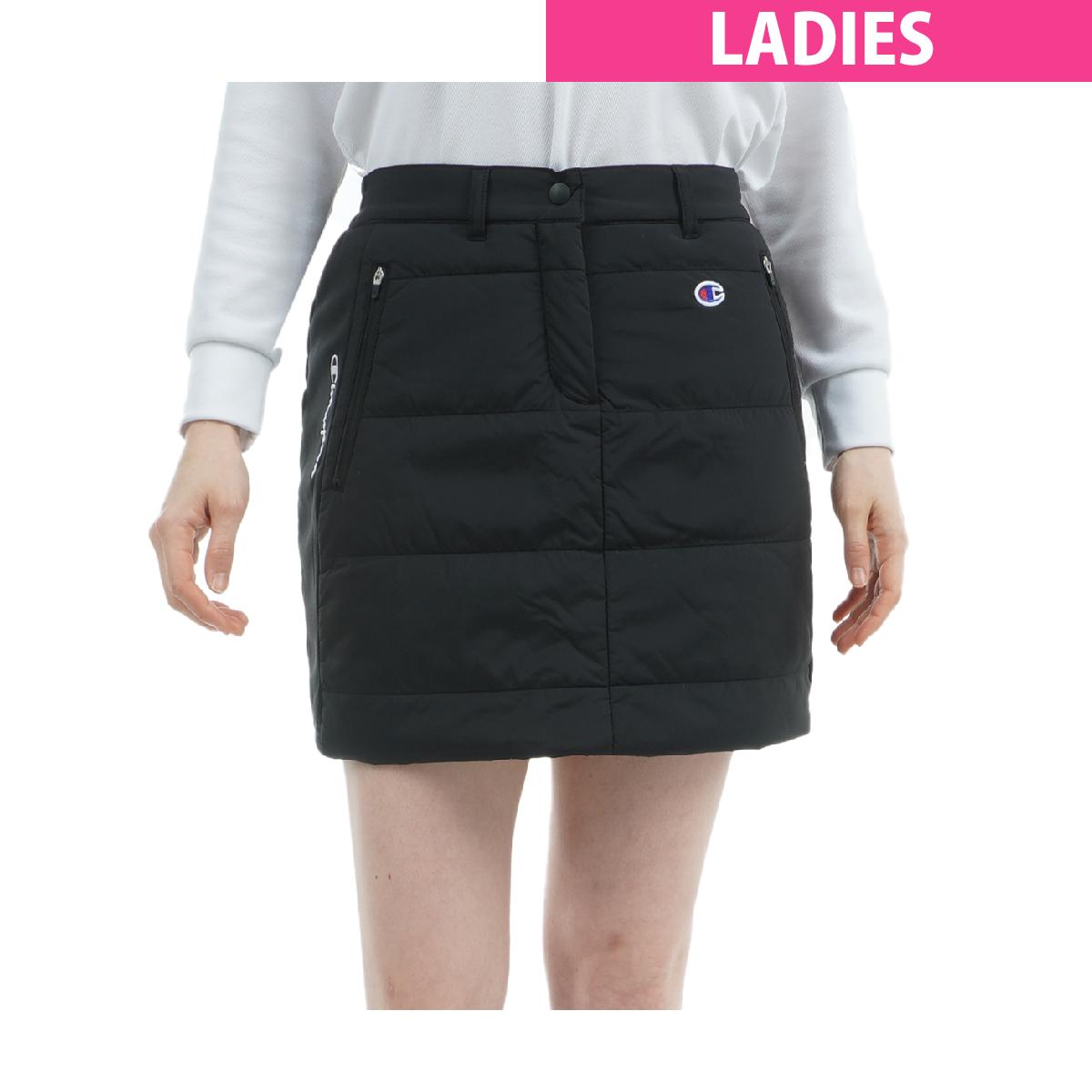 チャンピオンゴルフ　Champion GOLF　ストレッチ 保温 防風 撥水 中綿ストレッチスカート　レディス