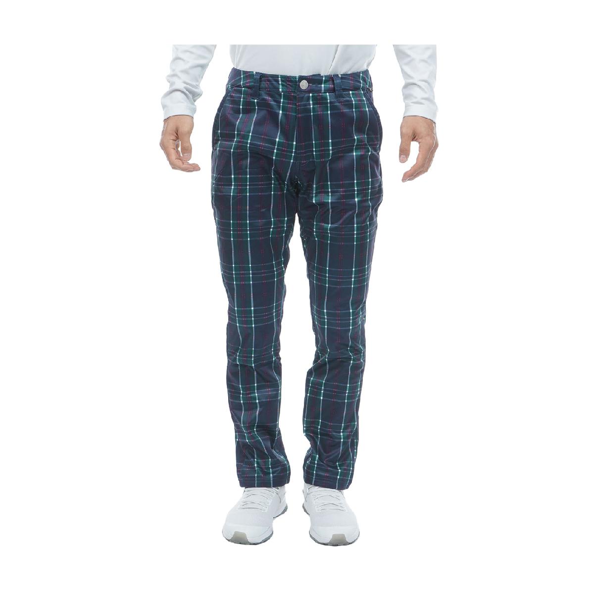 フィラ　FILA　ストレッチ チェック柄 ボンディングパンツ