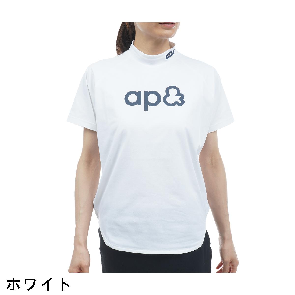 アンパスィ　and per se　ストレッチ リファインドライFIBO モックネック半袖シャツ　レディス