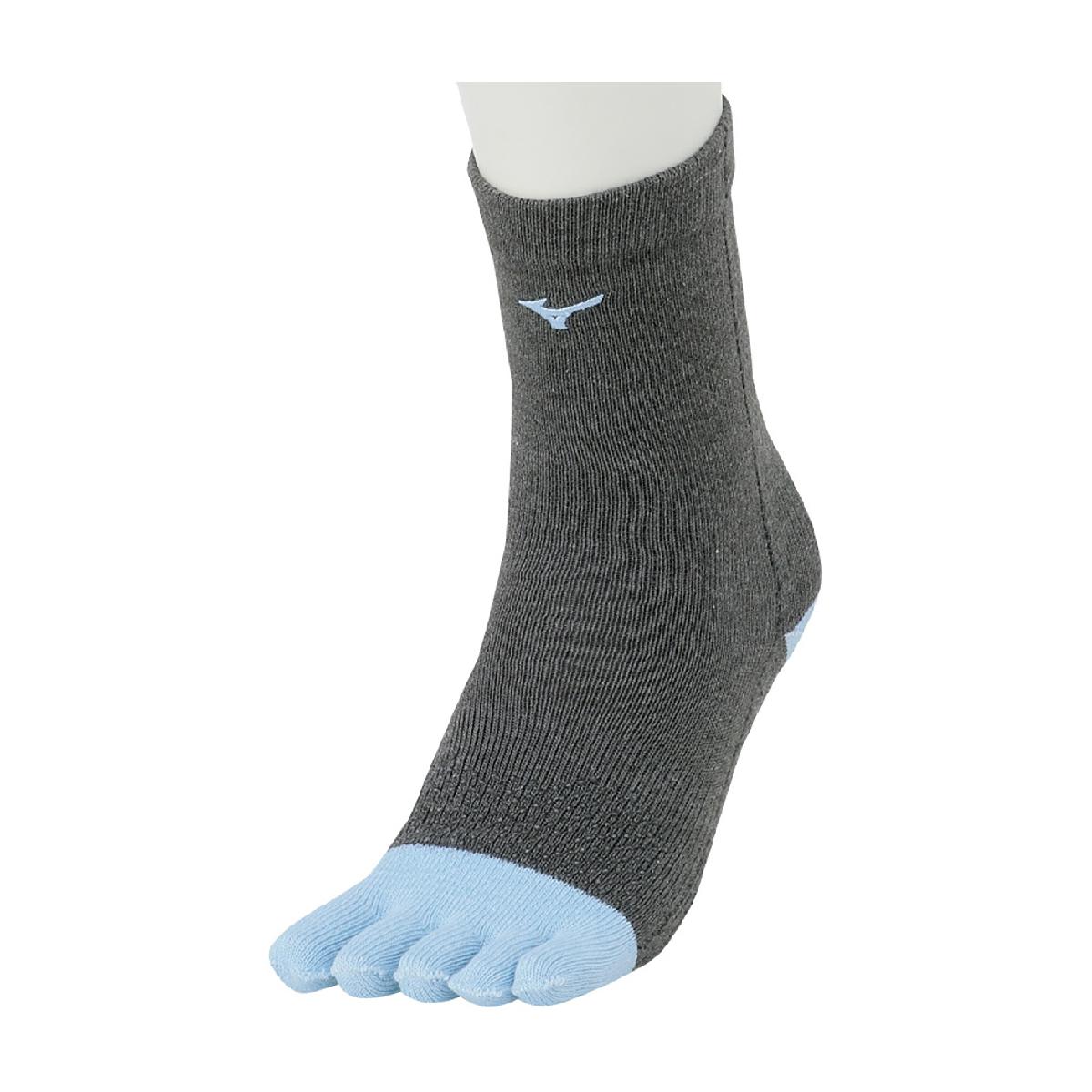 ミズノ MIZUNO ブレスサーモ 5本指ミドルソックス