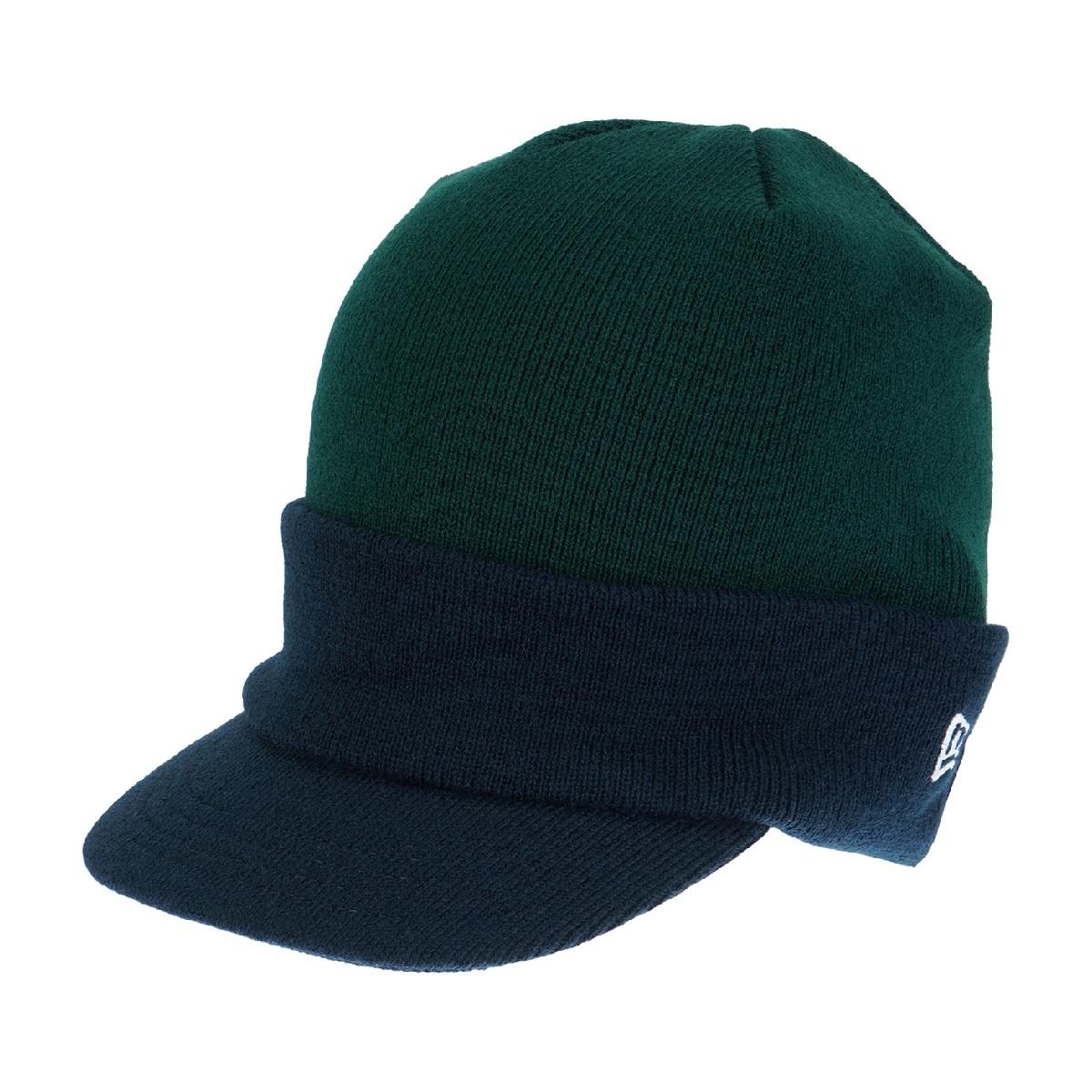 ニューエラ　NEW ERA　ショートバイザー付きニットキャップ