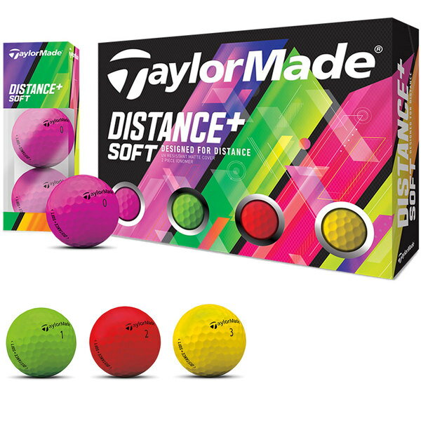テーラーメイド taylormade ゴルフボール 1ダース DISTANCE+ Distance+ ディスタンスプラス 人気 おすすめ 　ゴルフボール まとめ買い ついで買い ゴルフ　ボール
