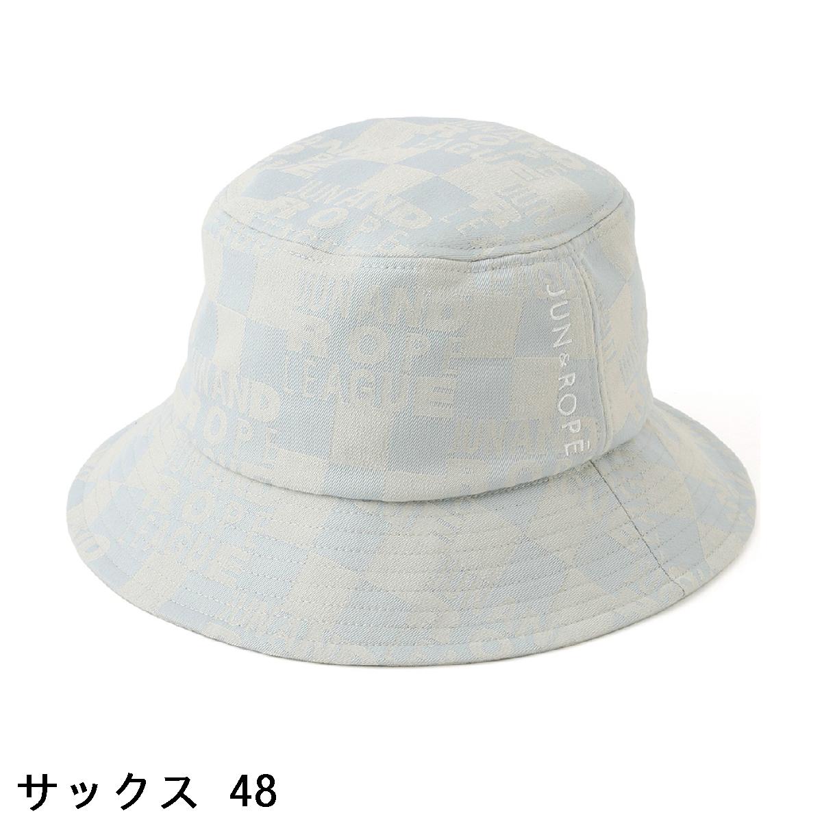 ジュン アンド ロペ　JUN & ROPE　チェッカーボードジャカード バケットハット　レディス