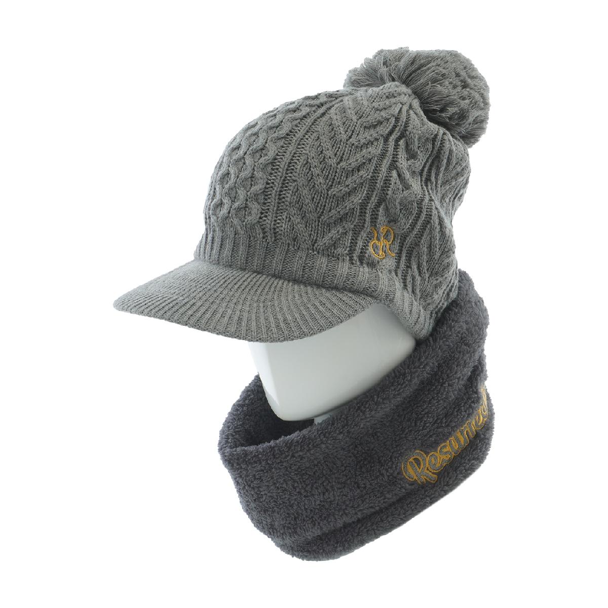 レザレクション　Resurrection　ネックウォーマー付き バイザーニットキャップ