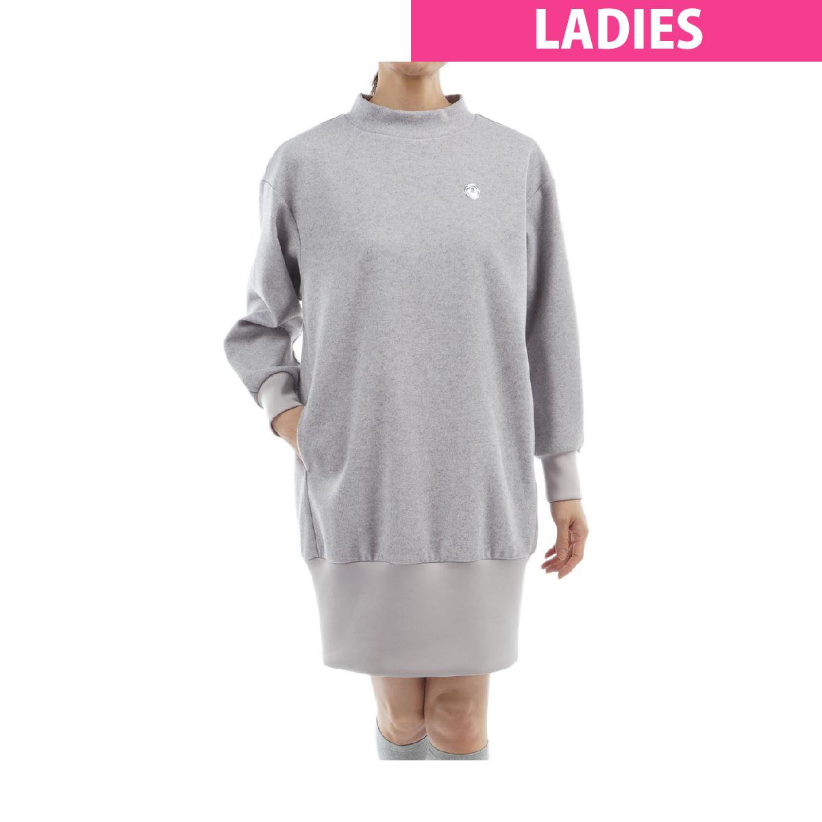 ランバン スポール　LANVIN SPORT　ストレッチ コクーンシルエットワンピース　レディス