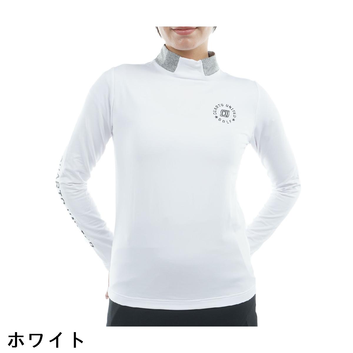 クアルトユナイテッド　CUARTO UNITED　裏起毛 変形衿長袖シャツ　レディス