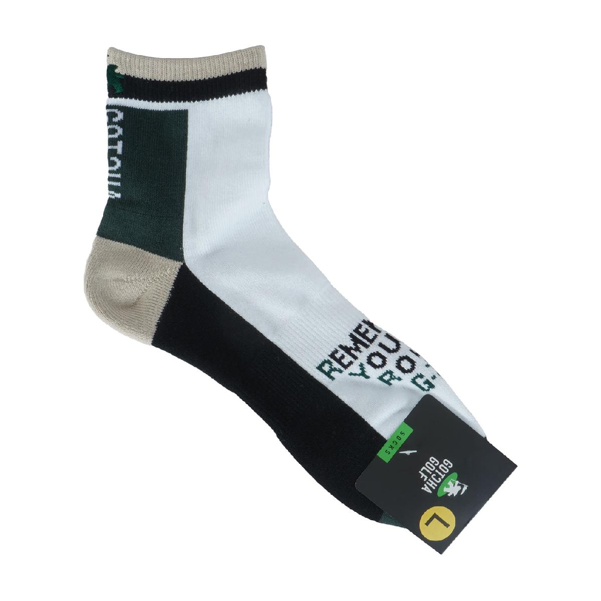 ガッチャゴルフ　GOTCHA GOLF　カラー切替 ミドルソックス