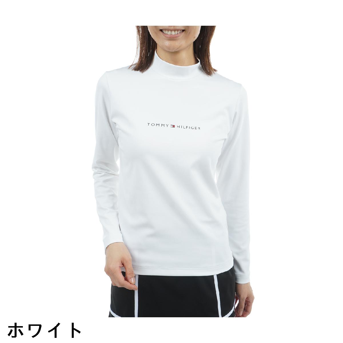 トミー ヒルフィガー ゴルフ　TOMMY HILFIGER GOLF　ストレッチ ベア天 モックネック長袖シャツ　レディス