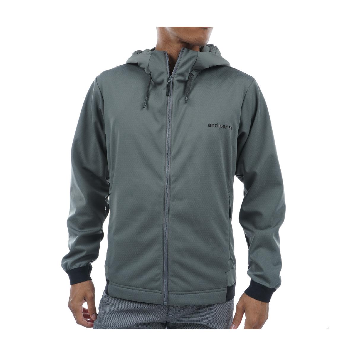 アンパスィ　and per se & GOLF　SGストレッチ3レイヤー フルジップパーカー