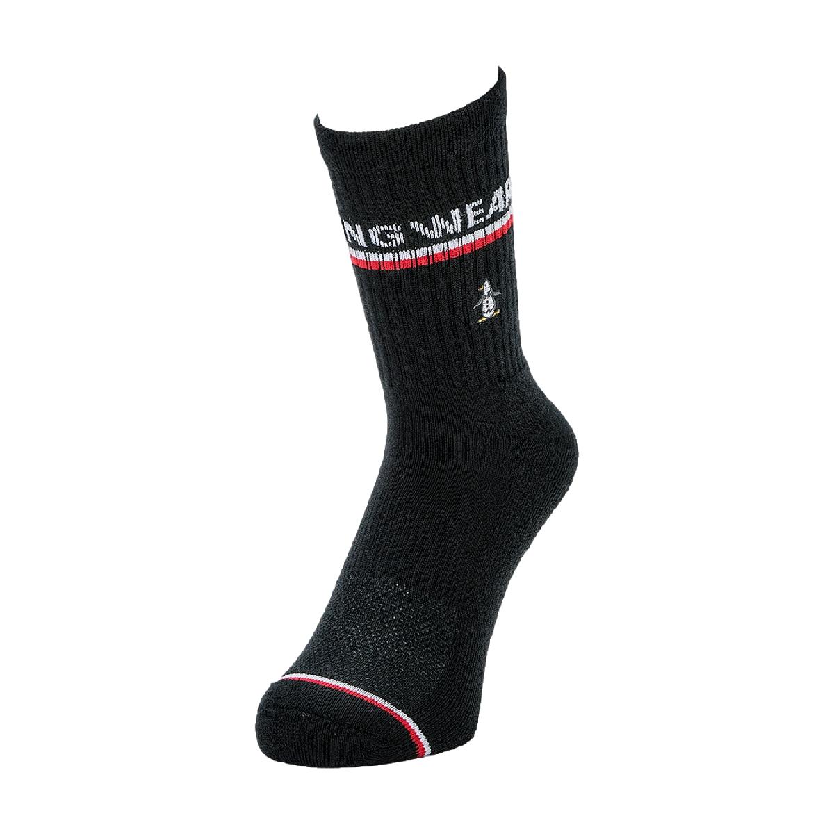 マンシングウェア　Munsingwear　ロゴライン ミドルソックス
