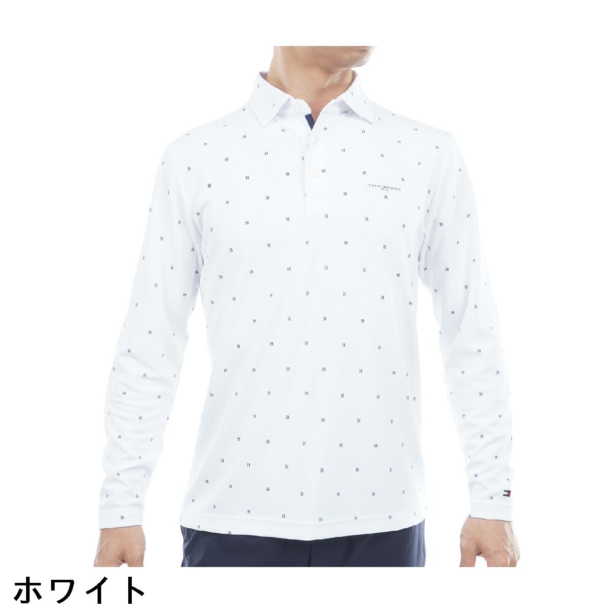 トミー ヒルフィガー ゴルフ　TOMMY HILFIGER GOLF　ロゴ 台衿付き長袖ポロシャツ