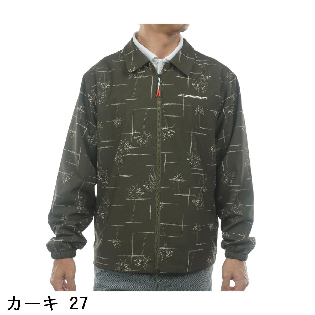 ロサーセン　ROSASEN　ストレッチ パームツリー柄 コーチジャケット