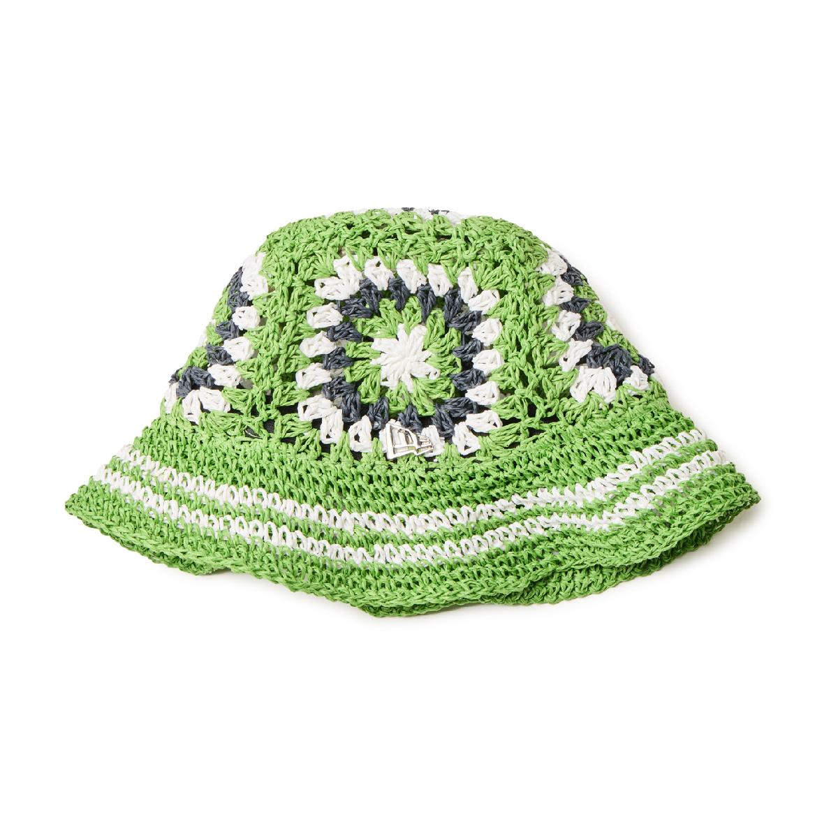 ニューエラ　NEW ERA　CROCHET KNIT PAPER バケットハット