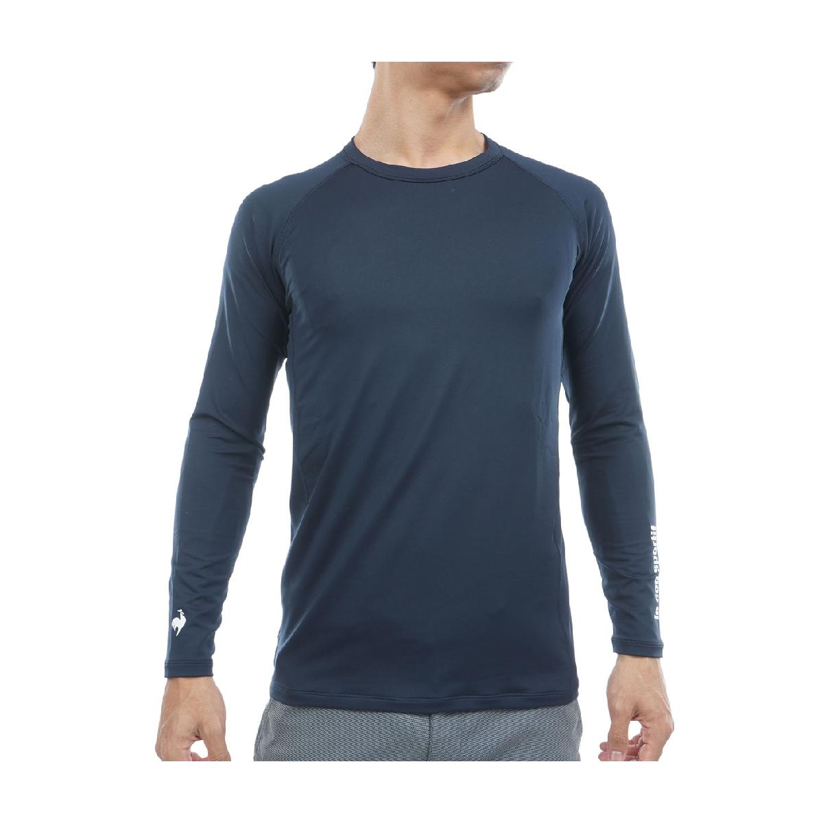 ルコックスポルティフ ゴルフ　Le coq sportif GOLF　WEB限定 ストレッチ 裏起毛クルーネック長袖アンダーシャツ