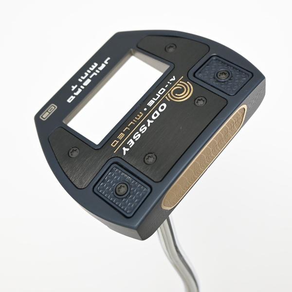 【中古】オデッセイ　AI-ONE MILLED　Ai-ONE MILLED JAILBIRD MINI T VERSA90 DB パター スチールシャフト　【34】シャフト：スチールシャフトBCランク　フレックス計測項目外　男性用 メンズ用　右用