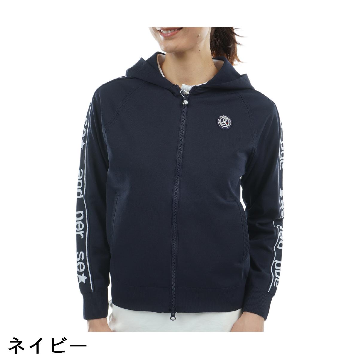 アンパスィ　and per se　ストレッチ アクティブニットフーディーブルゾン　レディス