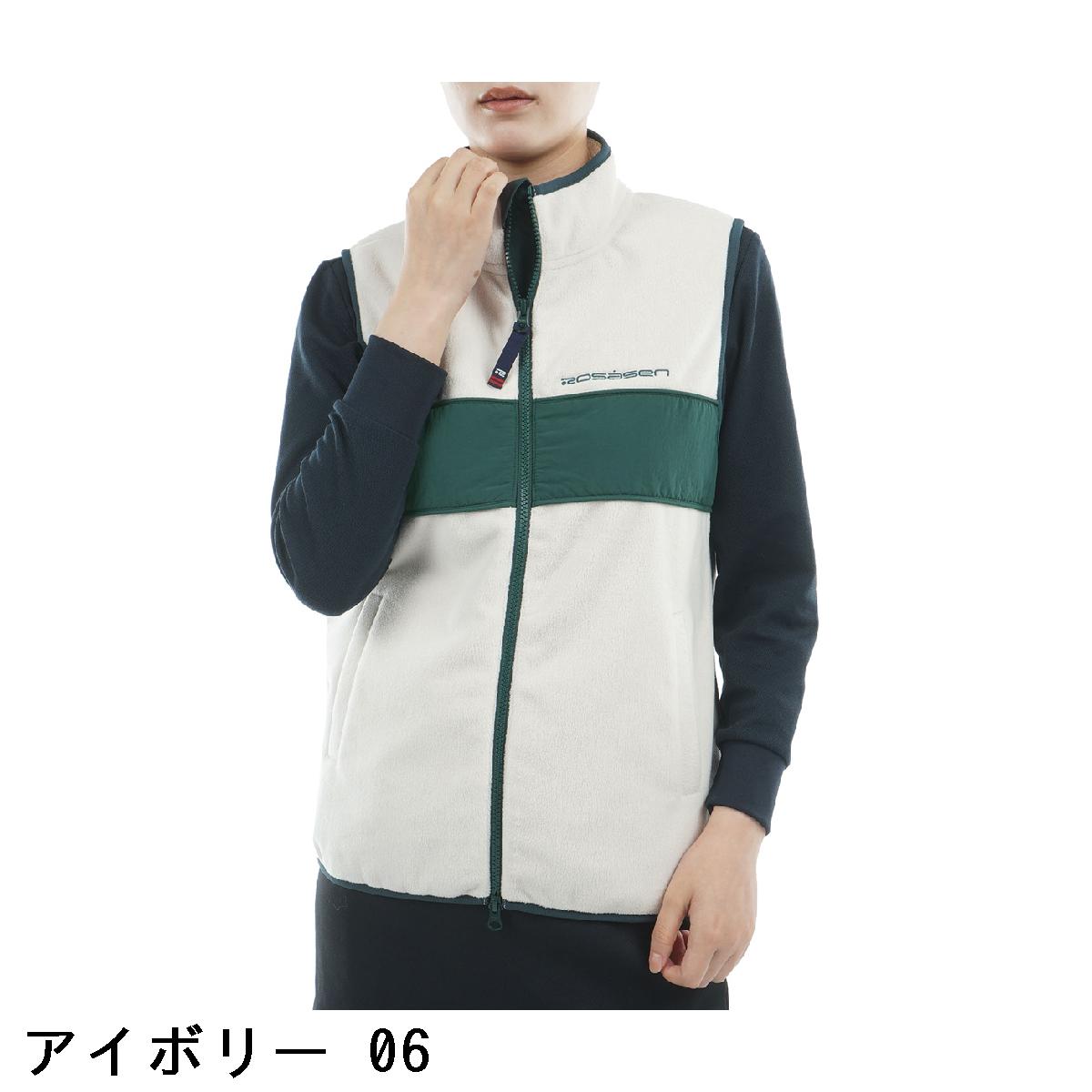 ロサーセン　ROSASEN　ウォームシールドフリース フルジップ切替ベスト　レディス