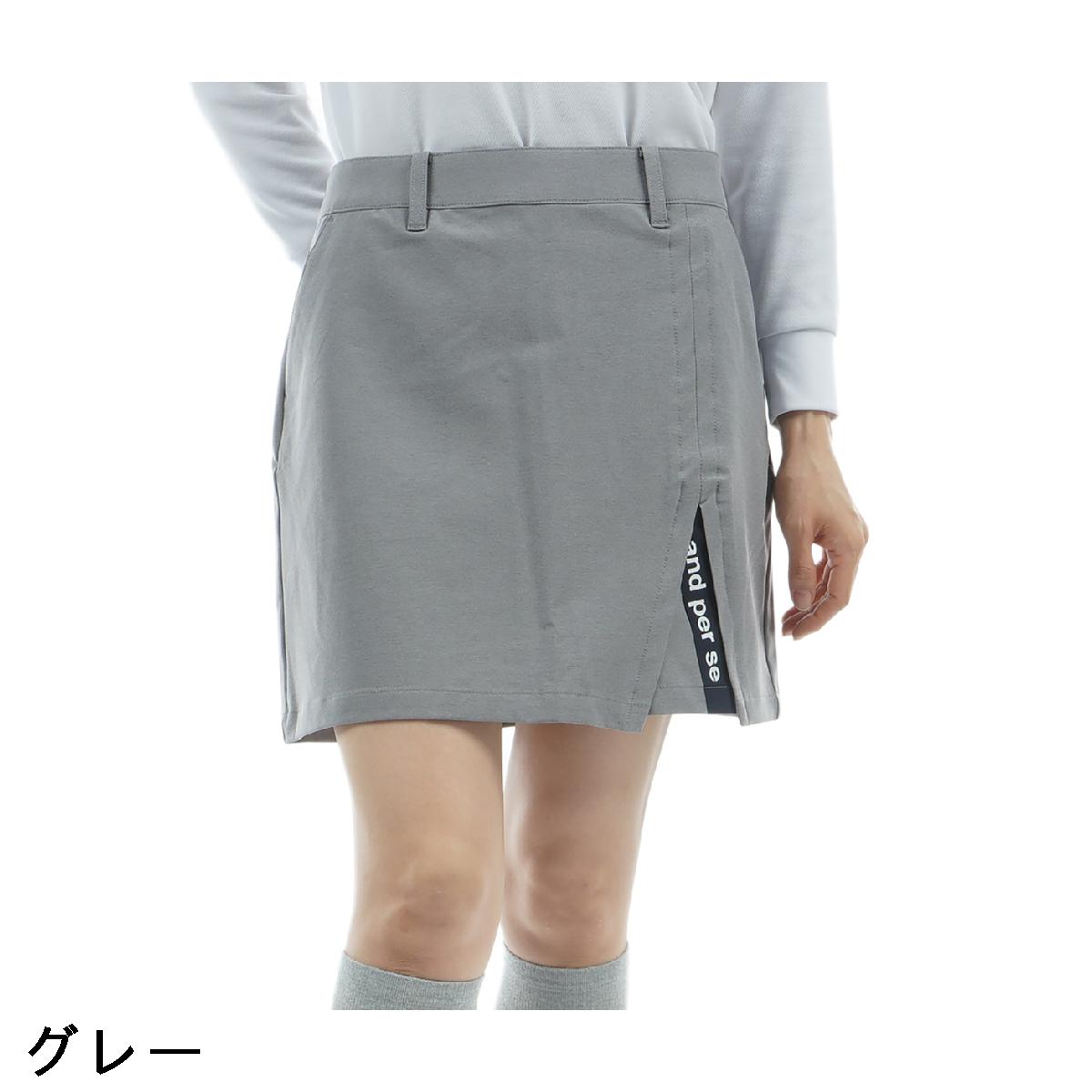 アンパスィ　and per se　ストレッチ ショットスムーザーツイルスカート　レディス