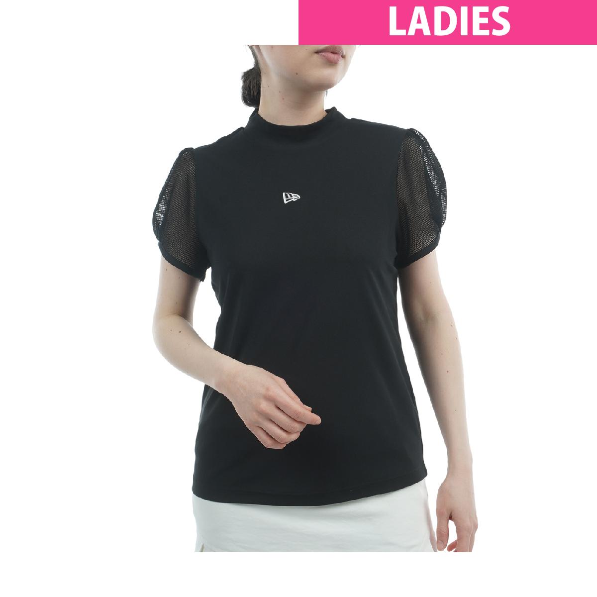 ニューエラ　NEW ERA GOLF　GFW メッシュスリーブ ミッドネック半袖Tシャツ　レディス