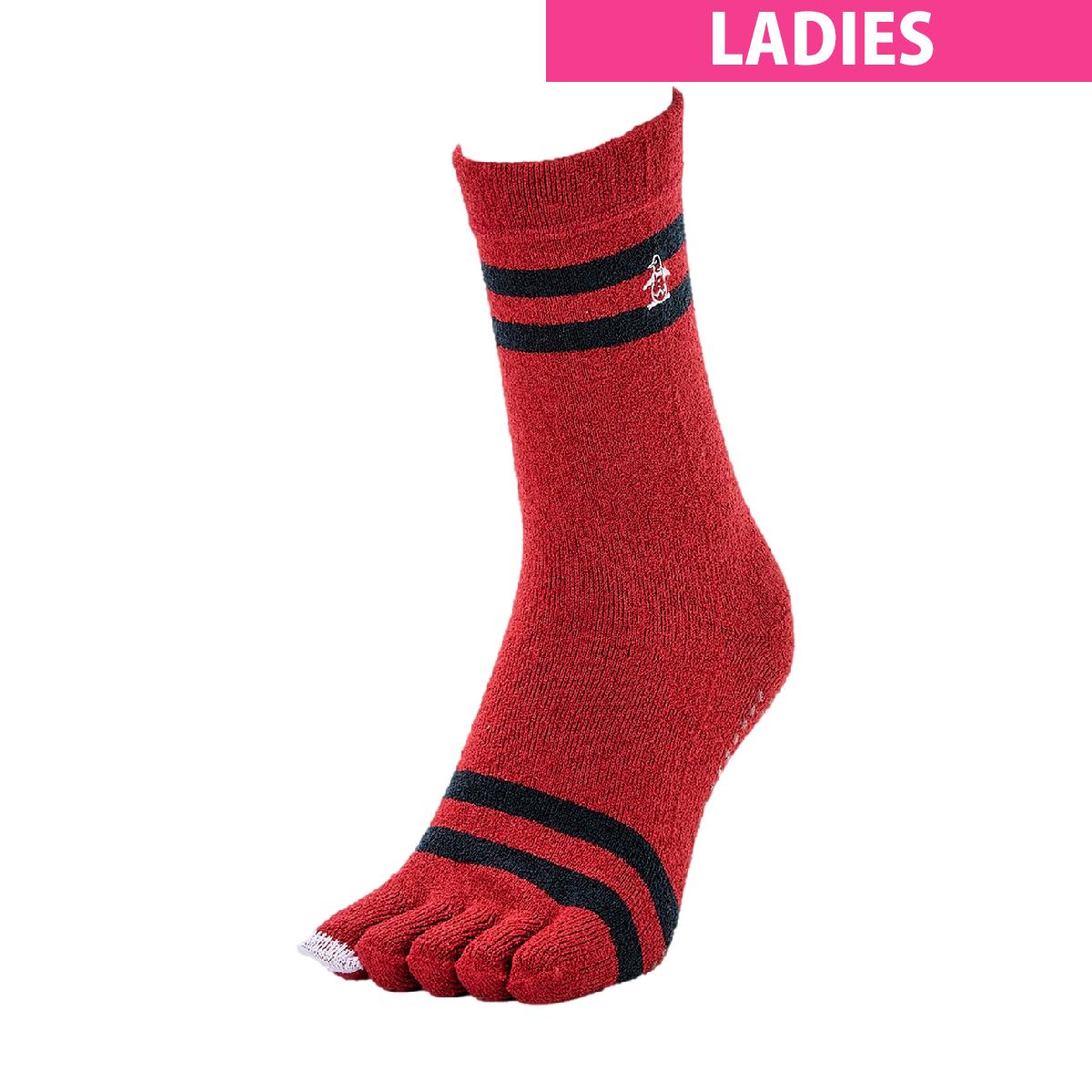 マンシングウェア　Munsingwear　5本指ミドルソックス　レディス