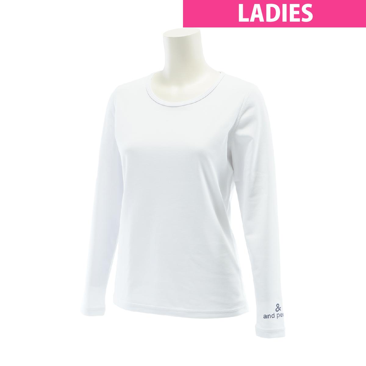 アンパスィ　and per se　光電子ストレッチ 長袖アンダーシャツ　レディス